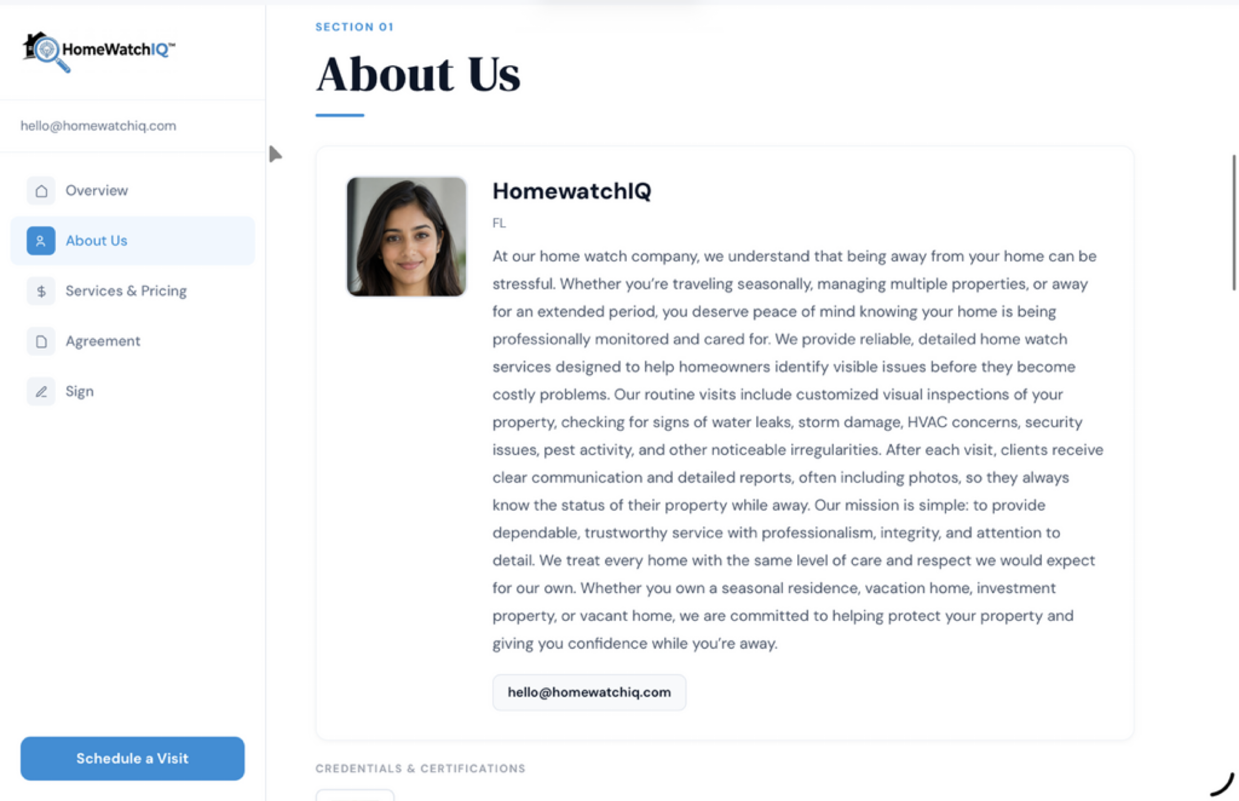 About Us Section